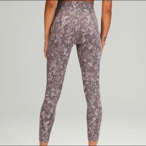 BRAND NEW Llulemon Align High Rise Pant, Hideaway Camo Lunar Rock Multi - Size 6